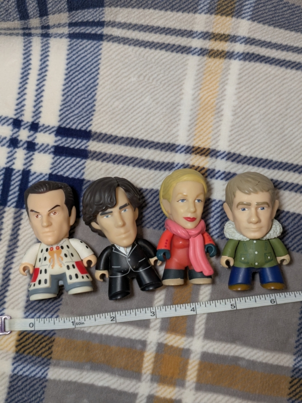 Sherlock BBC Titans Vinyl Figure Lot of 4 - Moriarty King, Holmes, Watson, Mary
